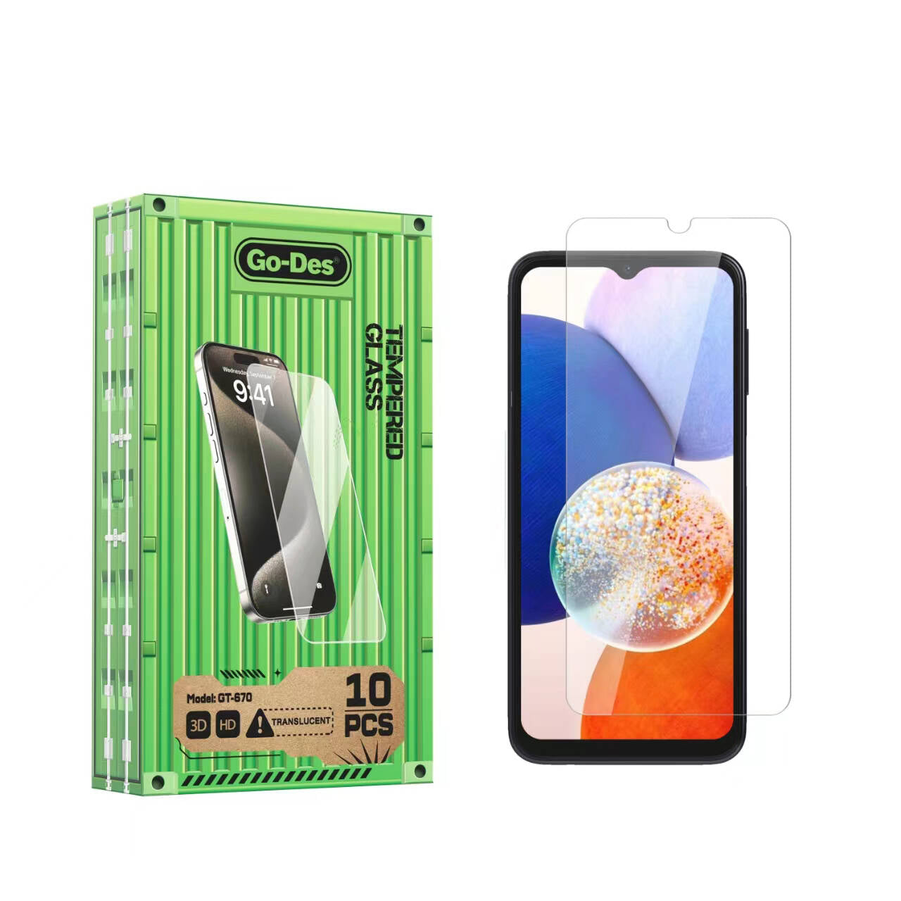 Go-Des Galaxy A14 5G Parmak İzi Bırakmayan 9H Oleofobik Bom Glass Ekran Koruyucu Go-Des Galaxy A14 5G Parmak İzi Bırakmayan 9H Oleofobik Bom Glass Ekran Koruyucu